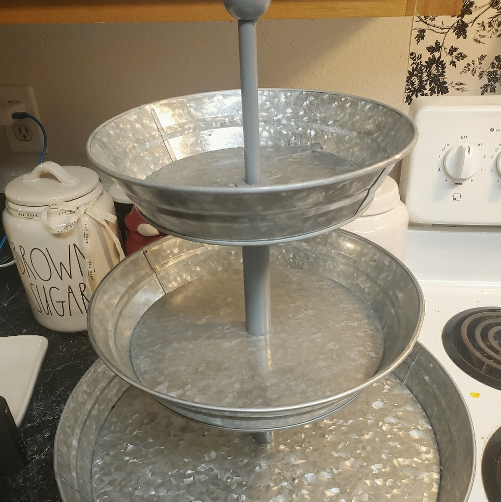 Vintage Three tier farmhouse tray